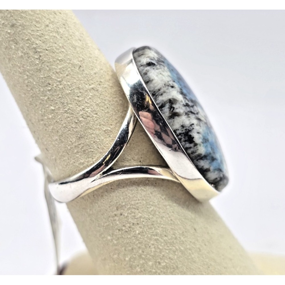 Genuine K2 Jasper Oval Sterling Silver 925 Ring Size 8.5 Handmade Southwest NWT - Picture 3 of 12